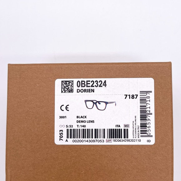 NEW BURBERRY DORIEN BE2324 3001 WOMEN’S EYEGLASSES BURBERRY B 2324 BLACK EYEWEAR - Picture 13 of 13